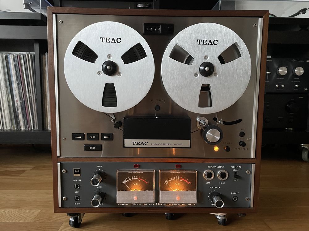 TEAC A-4010S leitor gravador de bobines reel-to-reel 7”