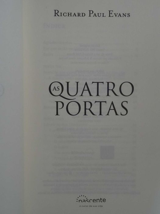 As Quatro Portas de Richard Paul Evans - 1ª Edição