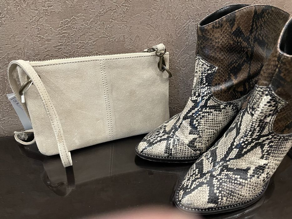 Сумка Mango 100% замша