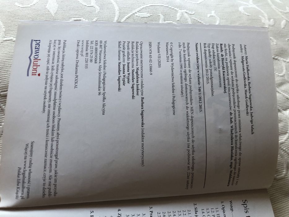 Podręcznik WSIP Z fizyką w przyszłość cz. 1 zakres rozszerzony