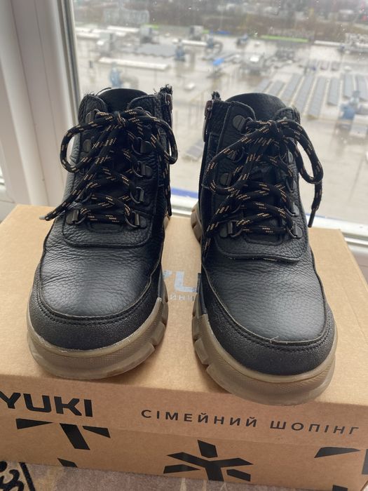 Черевики ботінки шкіра зима хлопчик 36