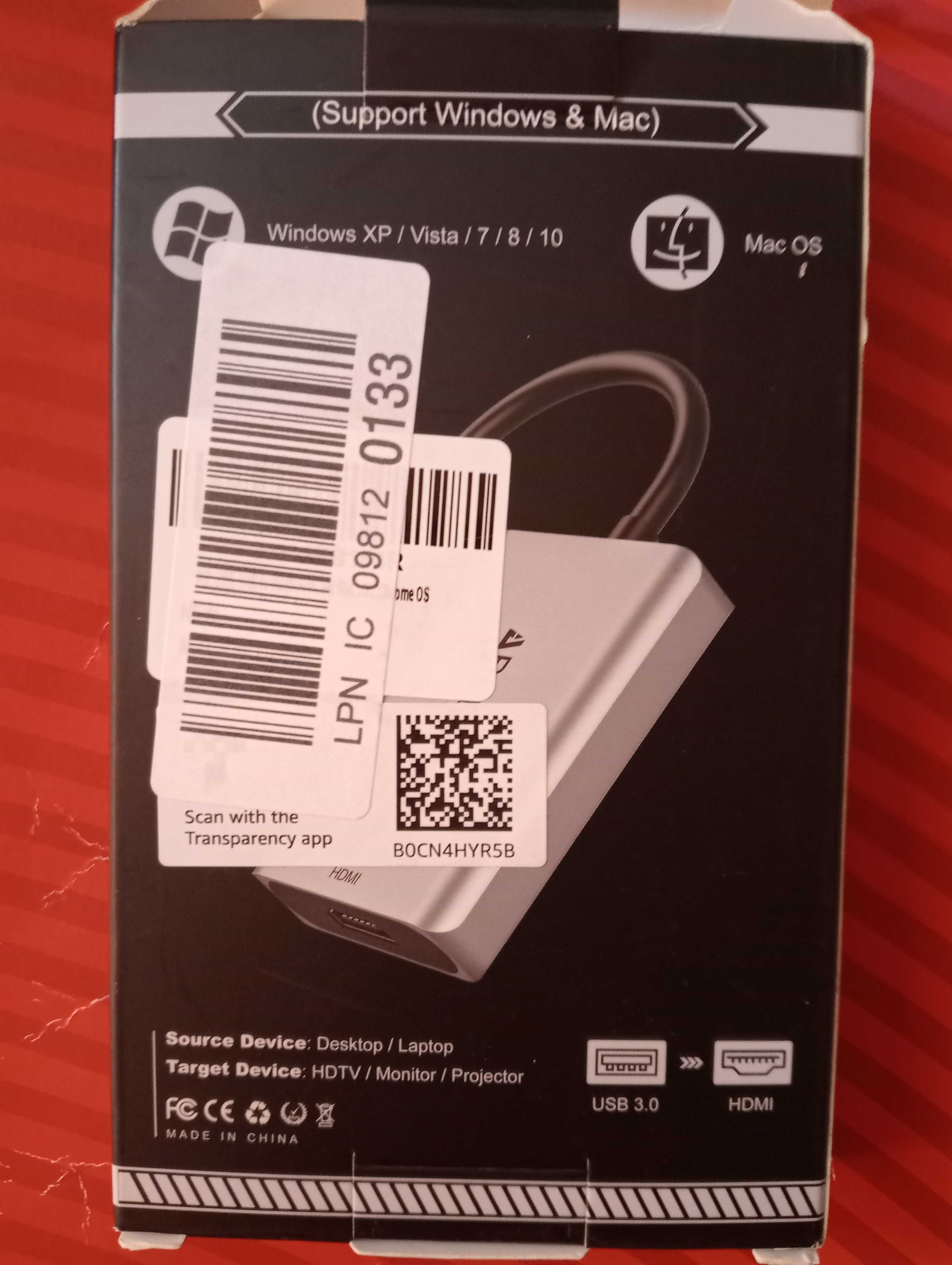 Adapter USB na HDMI Ablewe,