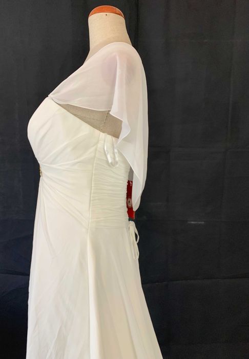 Wyprzedaż Outlet Nowa Suknia Ślubna Klasyczna 42 XL lekka szyfonowa