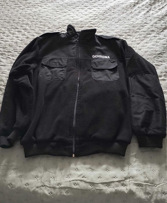 Bluza/polar z odblaskowym napisem ochrona NOWA