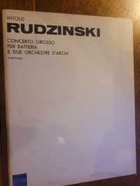 Nuty W.Rudziński Concerto Grosso per batteria a due orchestre d'archi