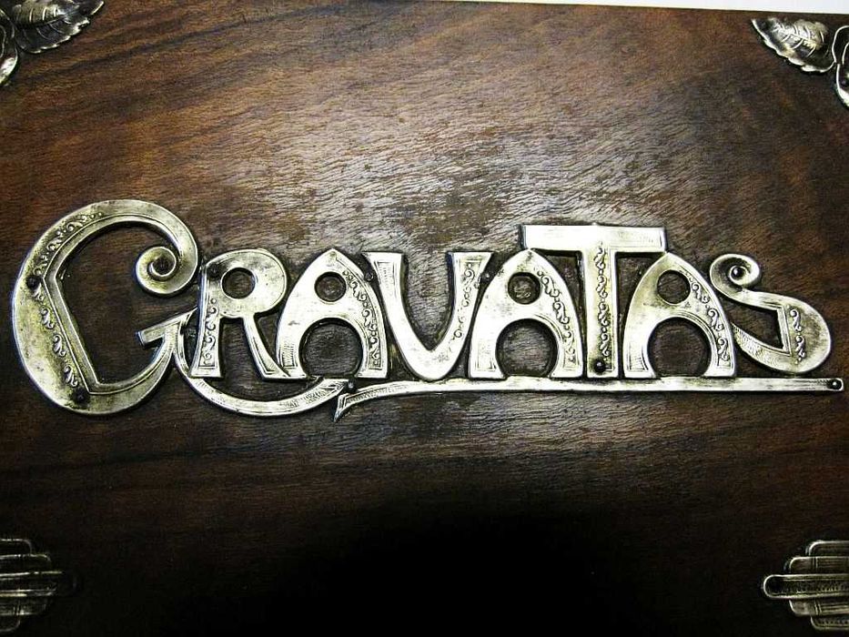 antiga caixa - estojo de GRAVATAS com aplicações em prata portuguesa