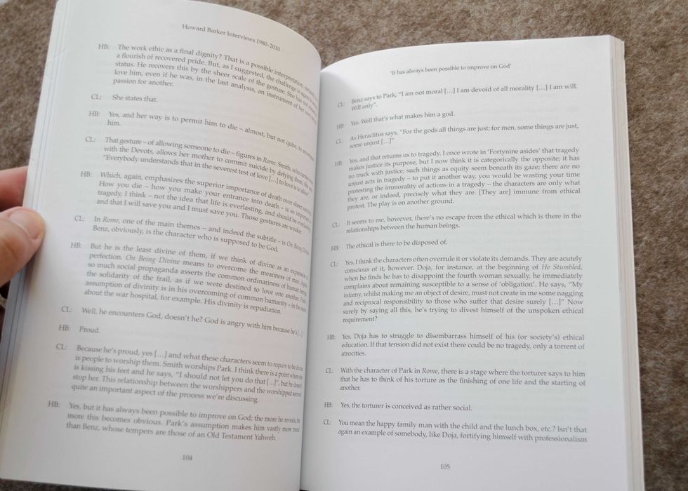 Howard Barker Interviews 1980–2010