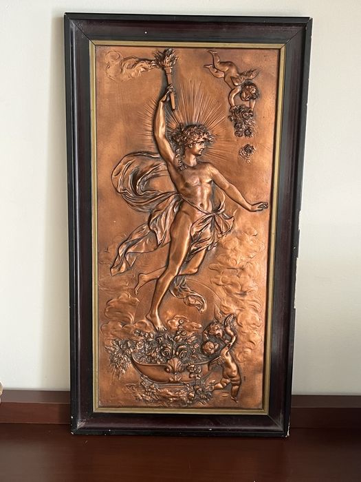 Obraz miedzioryt Prometeusz stary ekskluzywny