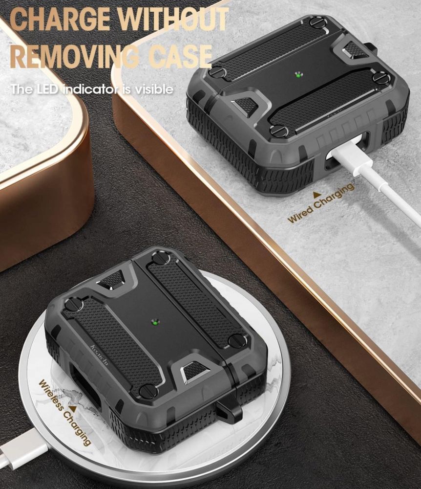 Etui Armor AirPods 3 2021, pancerne etui do słuchawek Apple
