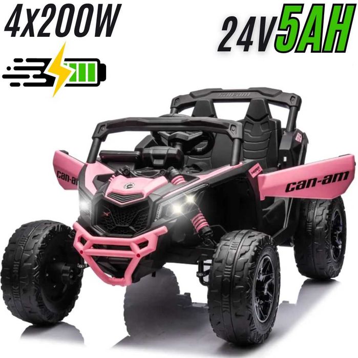 Autko samochodzik CAN-AM DKca003 różowy 800W 24V