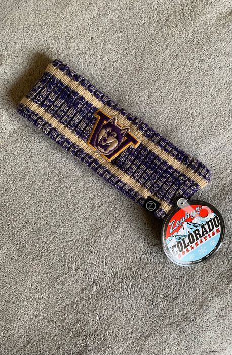 Тепла фірмова повʼязка на голову, на флісі, 55-56-57см