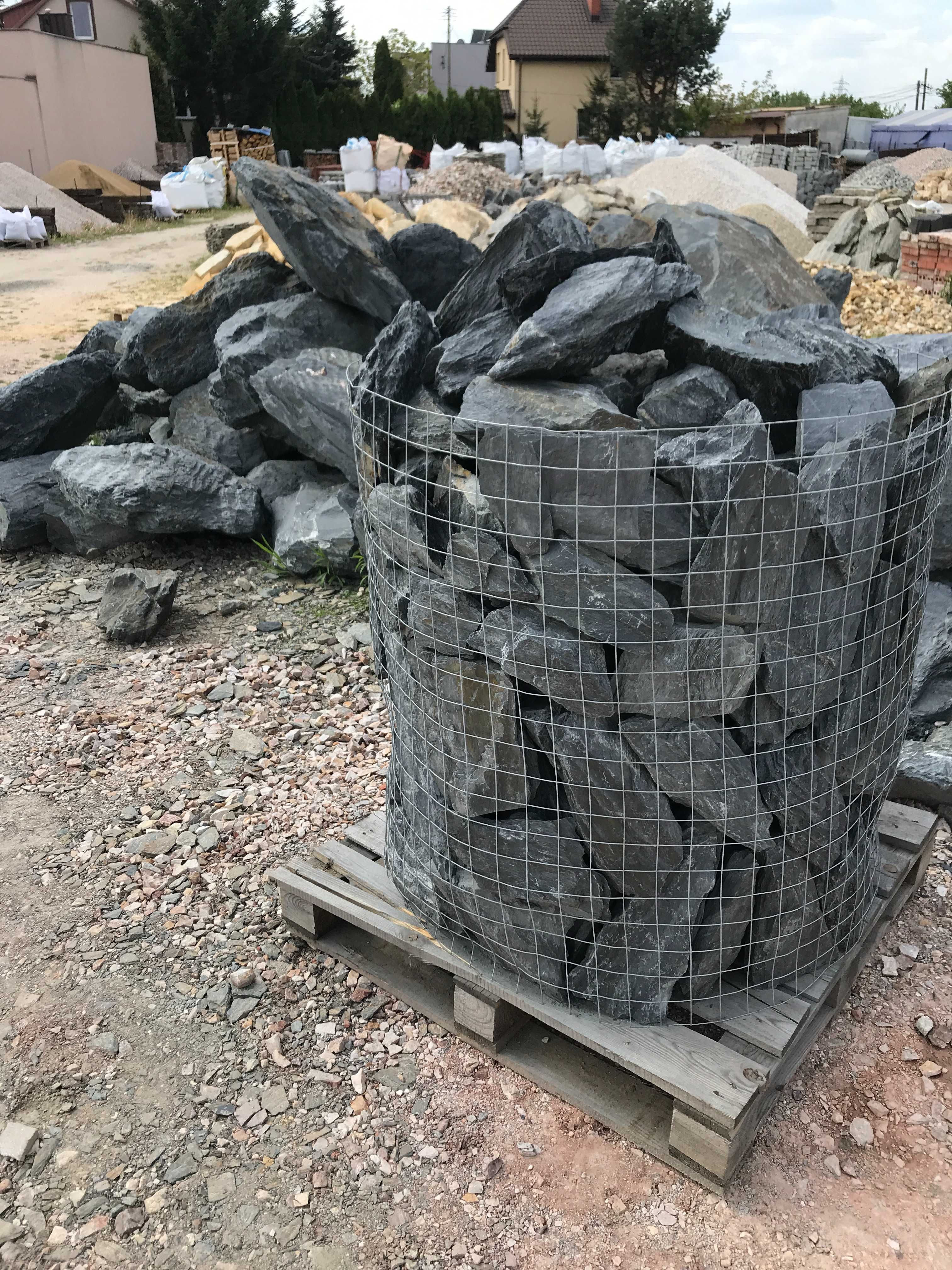 Czarny Kamień do Akwarium - Łupek Filitowy Filit Skała, Żwirek, Malawi