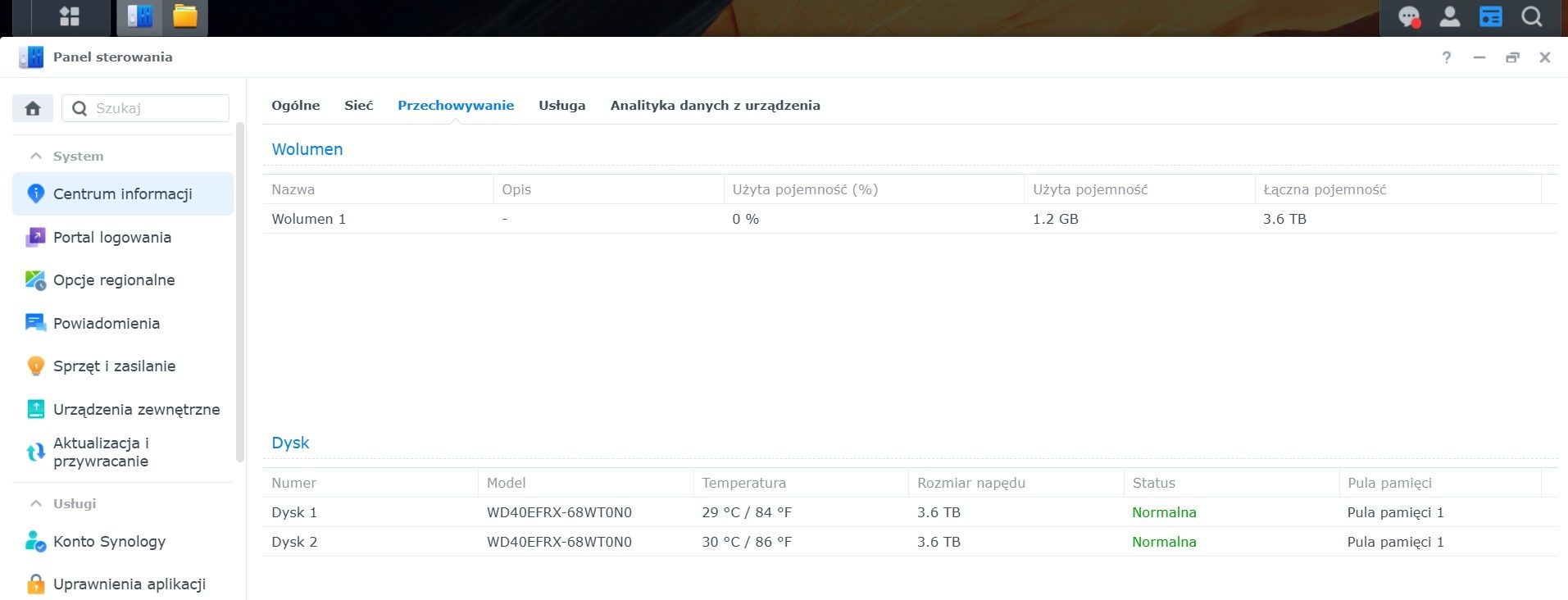 NAS Synology 215j 2x.2TB dysk sieciowy