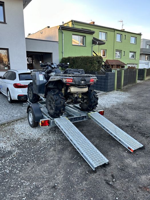 Wynajem Laweta Przyczepki Przyczepa quad Poznań Wypożyczalnia motocykl