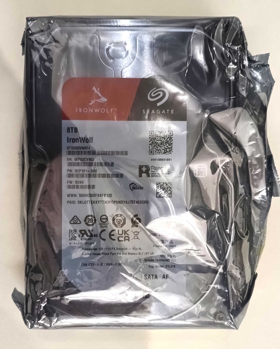 NOWY! Dysk Seagate Ironwolf ST8000VN004 (NAS) 8TB 3,5" SATA