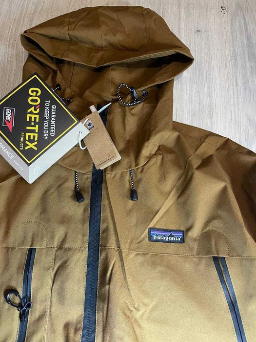 Мужская куртка/ветровка Patagonia Windshadow Parka/Gore-tex коричневая