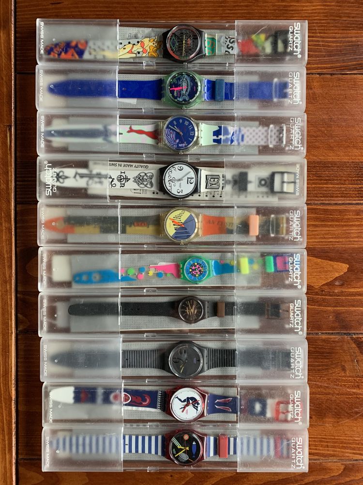 Vendo coleção de relógios swatch