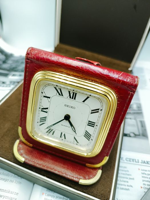 Zegarek budzik podróży Seiko quartz