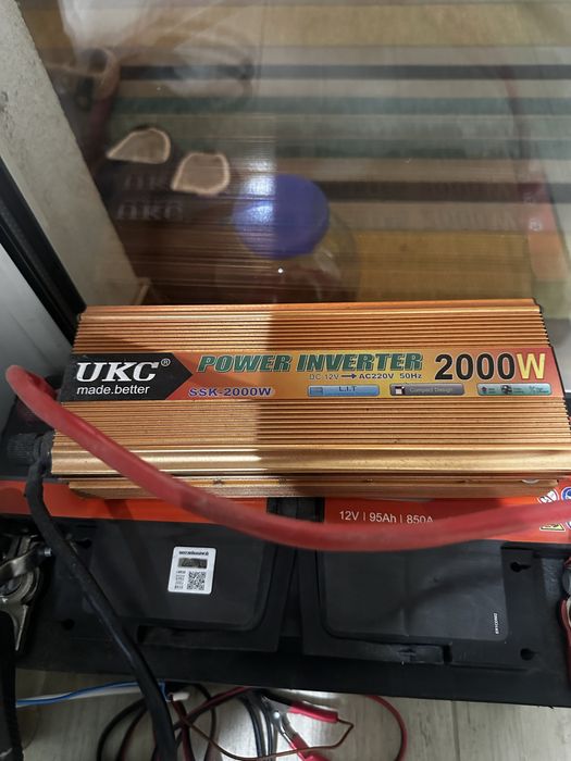 Готова система ДЖБ ІБП Бесприбійник Акумулятор інвертор і зарядка