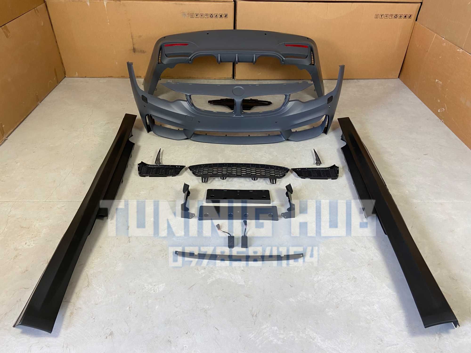 bmw f32 m4 обвес бмв ф32 комплект пороги бампер новий без птф