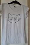 Biały t-shirt z kotem
