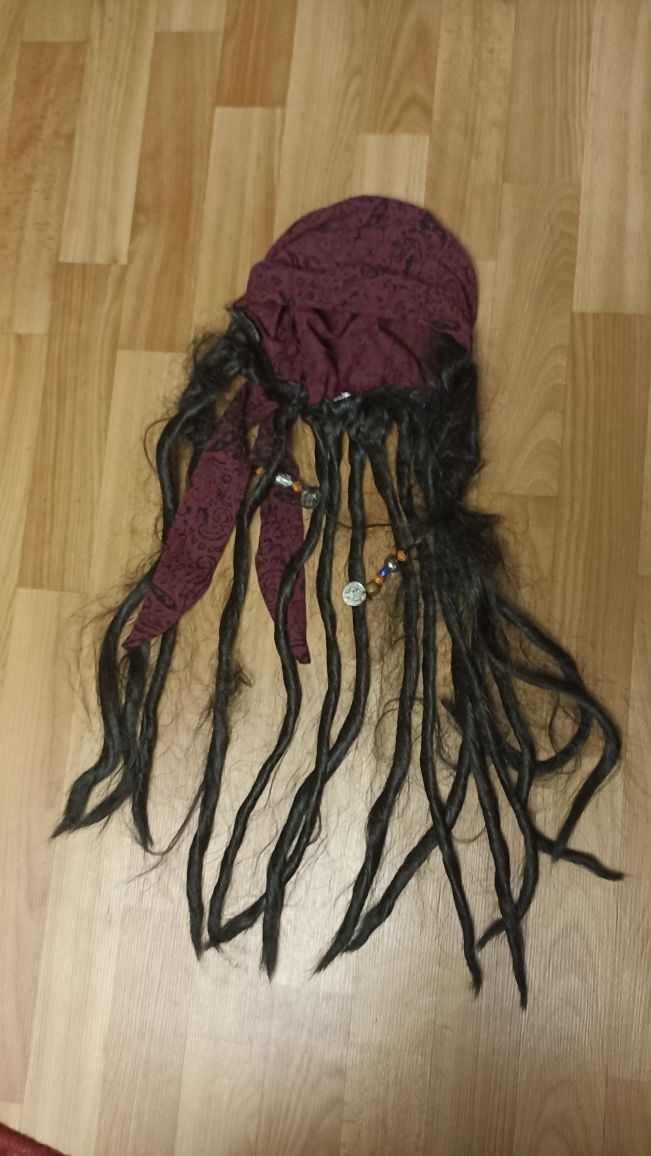 Парик Пират Капитан Джек Воробей,One Size