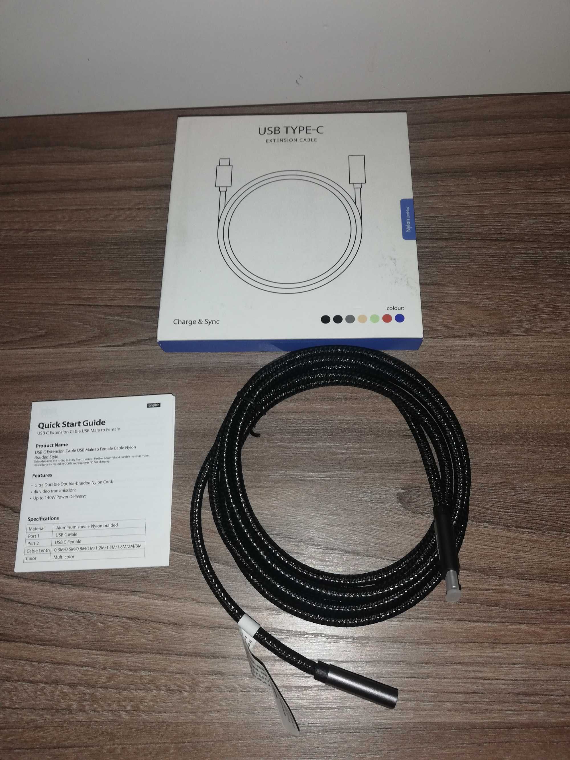 Kabel USB typu C - USB typu c Belker - 3.1 10gb/s.