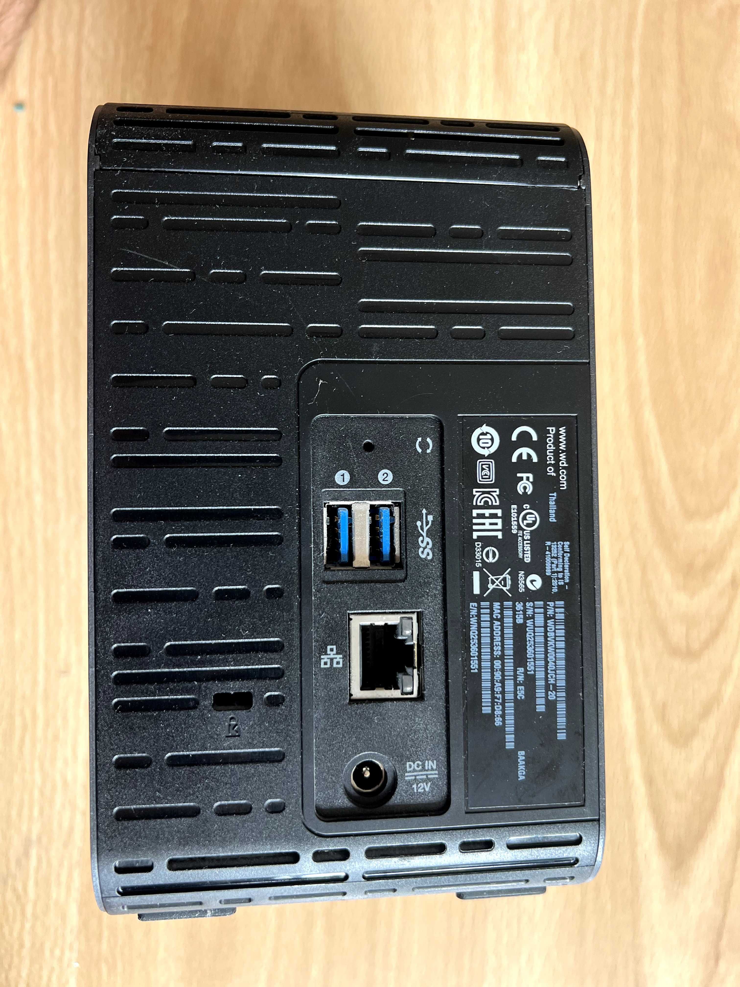 Serwer plików NAS WD My Cloud EX2 Ultra 4TB 3,5'' USB3.0