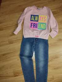 Реглан та джинси на дівчинку (122 розмір)