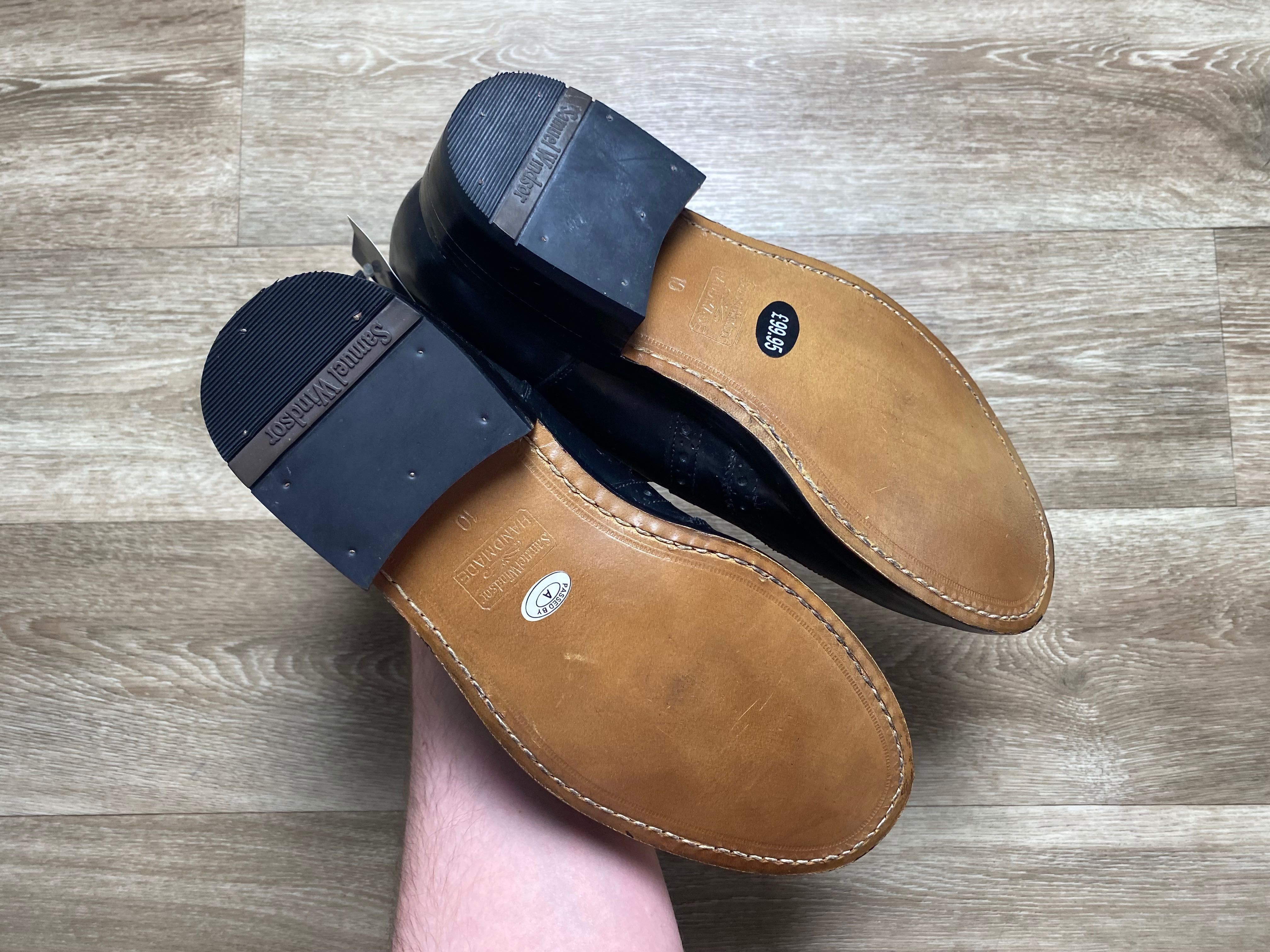 Шкіряні Челсі Броги Samuel Windsor Handmade EU 44