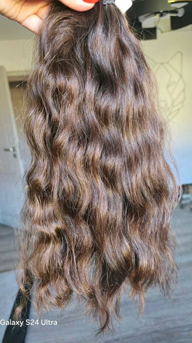 Włosy falowane poziom 6 49cm, dziewicze polskie naturalne