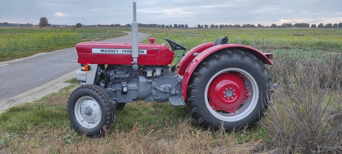 Massey Ferguson 135 orginal maska wspomaganie nowe opony sadownik