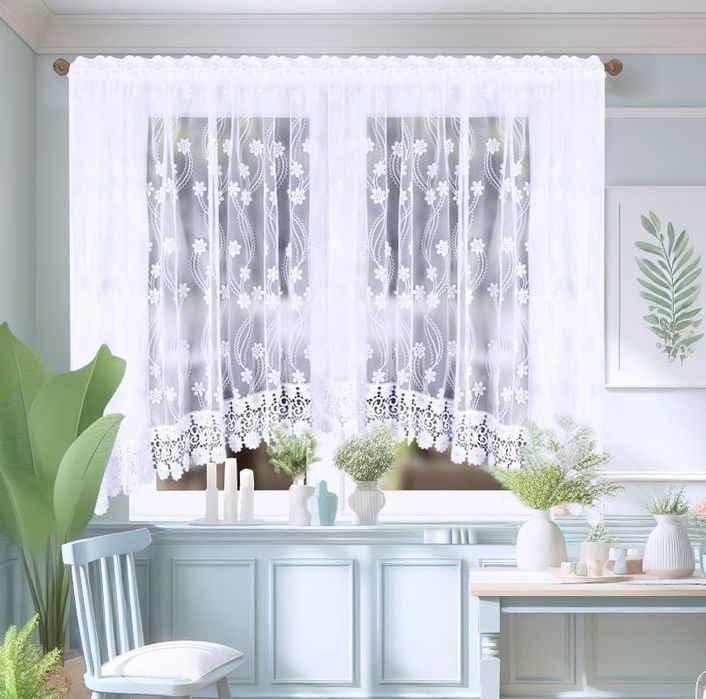 Firana łuk gipiura Firany Firanki gotowe do salony sypialni