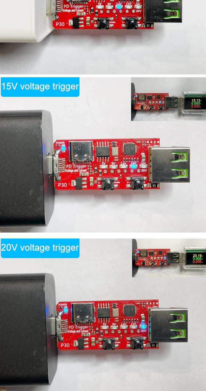 Триггер PD P30 5V 9V 12V 15V 20V PD2.0 PD3.0 Trigger Тригеры Гарантия!