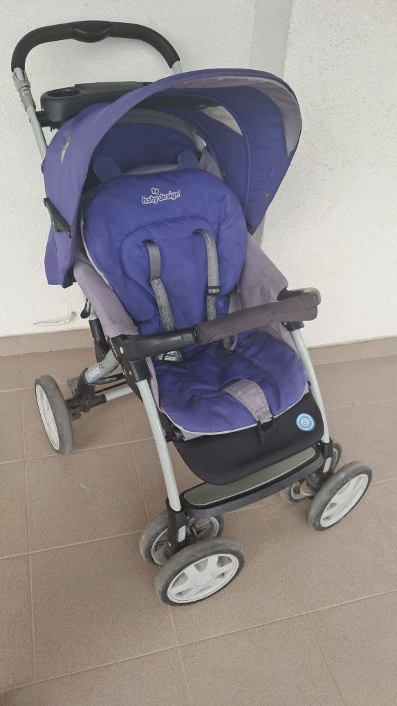 Wózek spacerowy Baby Design – solidny, wygodny, z pasami