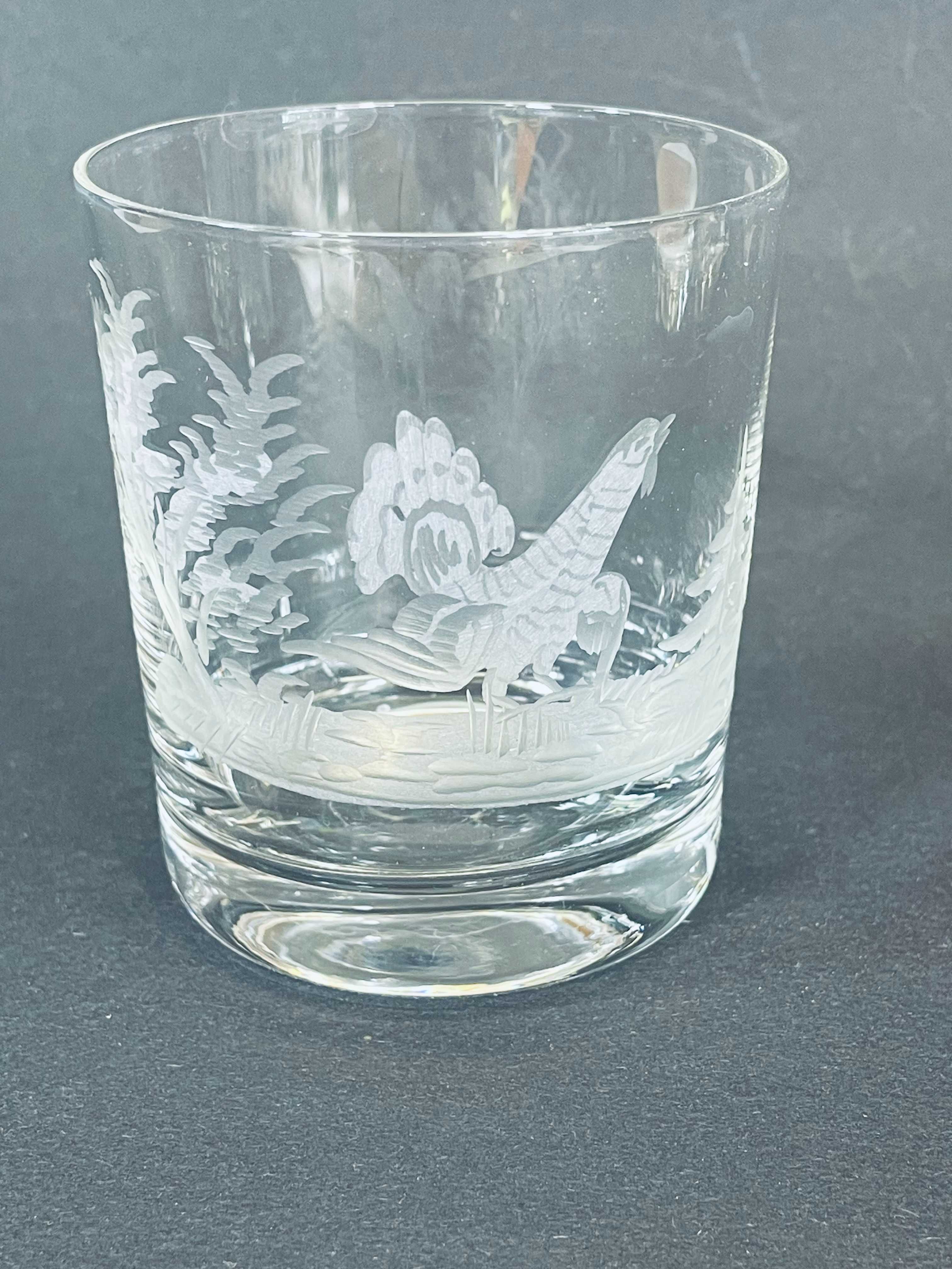 Szklanka Bohemia do whisky z motywem myśliwskim