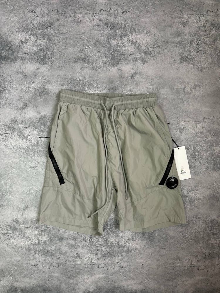 Чорні Зелені Нейлонові шорти cp company сіпі компані з лінзою s m l xl