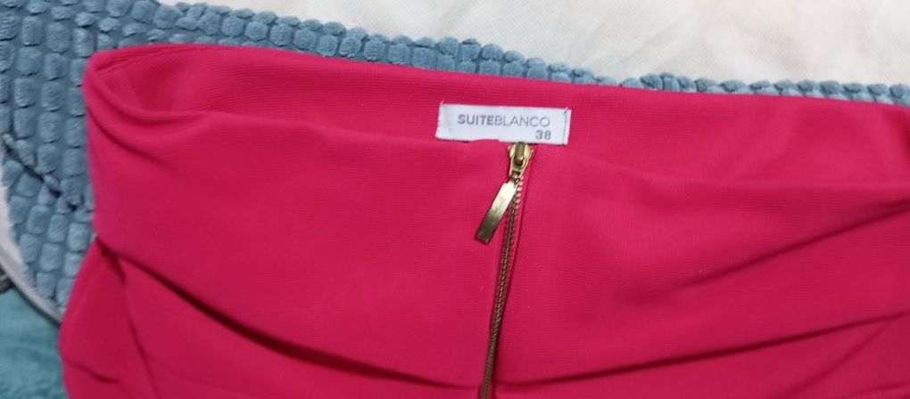 Conjunto de túnica e saia rosa