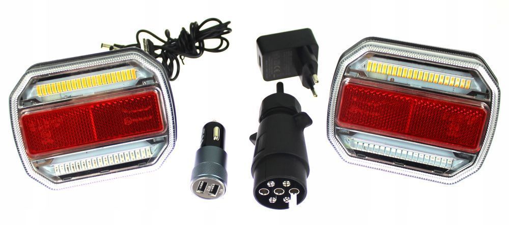 Lampy Tylne Led Bezprzewodowe Magnes 12-24V Canbus