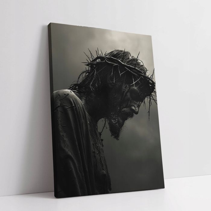 Obraz na płótnie Jezus Chrystus w koronie cierniowej 75x100 cm