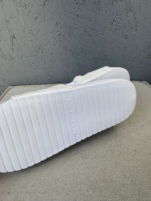 Nowe klapki unisex CALVIN KLEIN JEANS białe 41