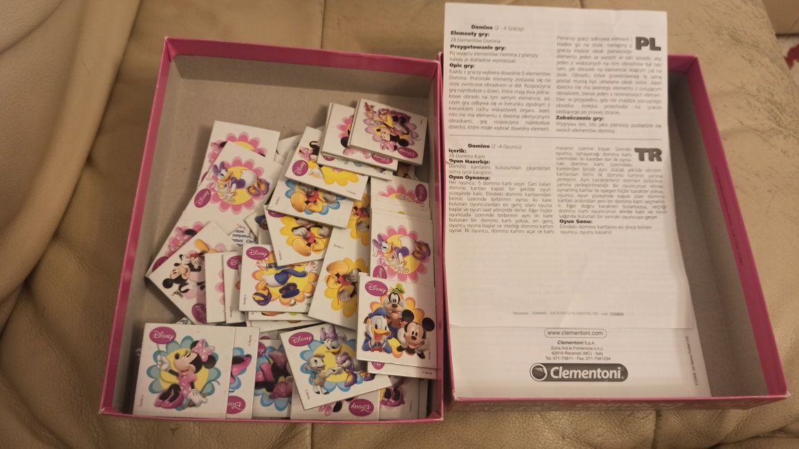 Gry edukacyjne Clementoni MEMO DOMINO Disney, wiek 4+