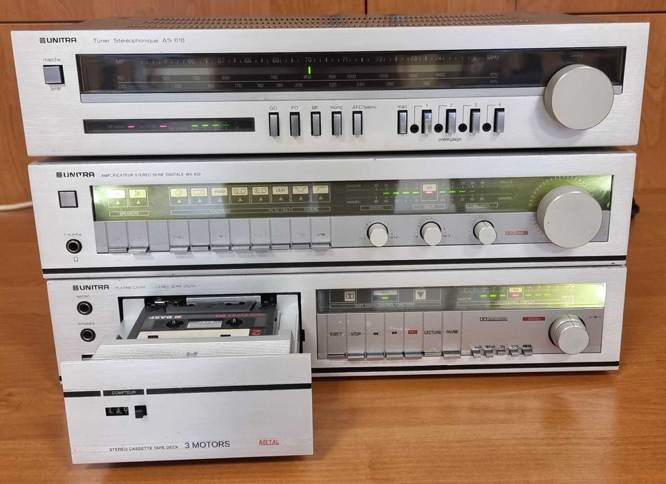 Unitra Diora tuner AS618 wzm. WS432 deck MDS433 szuflada po serwisie