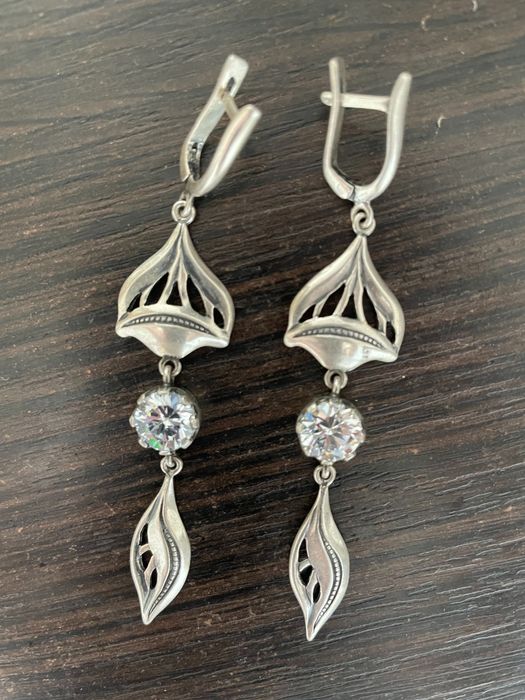 Серьги серебрянные 925 (10 гр)