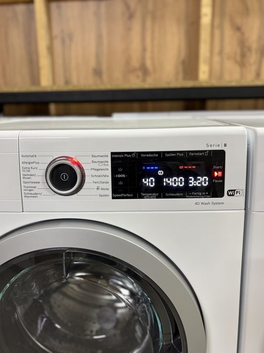 Комплект Bosch Serie 8 WAV28K40 + WTX87M40/03 пральна і сушильна