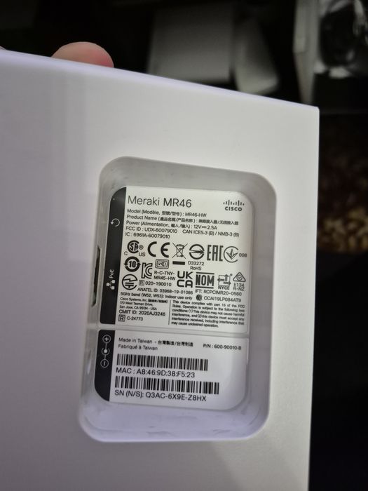 Cisco Meraki (Unclaimed) MR42, MR46, MS120