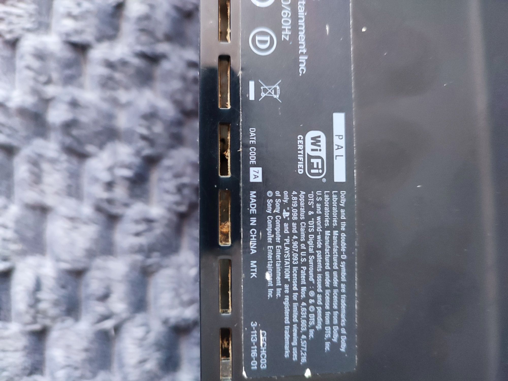 Konsola Sony PlayStation PS3 CECHCL03 FAT wsteczną kompatybilność PS1,