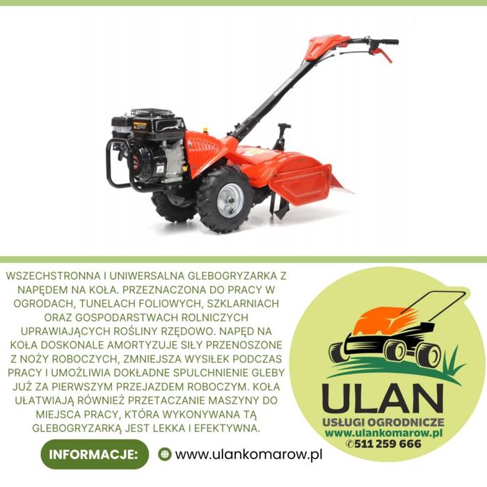 Wynajem Maszyn Rębak, Glebogryzarka, Zamiatarka, Piła, Dmuchawa