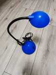 Lampa biurkowa LED, niebieska, elastyczny wysięgnik