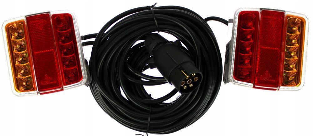 Lampy Tylne Led Diodowe Na Magnes Przyczepy 12M